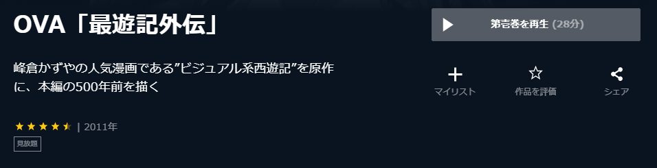 アニメ 最遊記外伝 Ova の動画を無料で見れる配信サイトまとめ