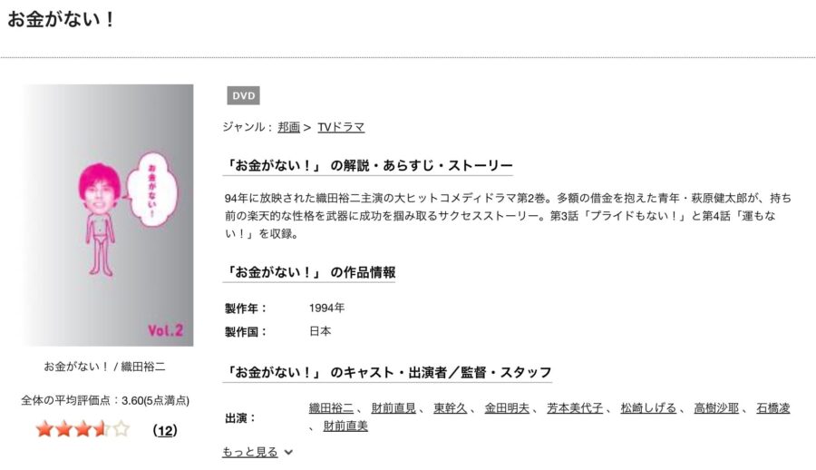 ドラマ お金がないの動画を無料で見れる配信サイトまとめ