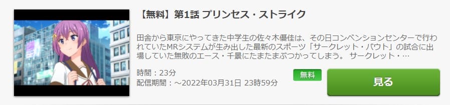 アニメ サークレット プリンセスの動画を無料で見れる配信サイトまとめ
