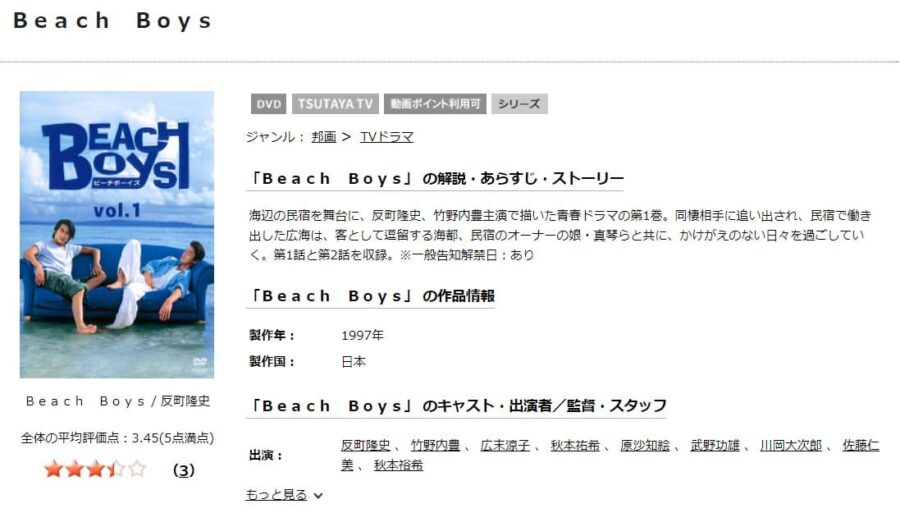 ビーチボーイズ DVD 無料