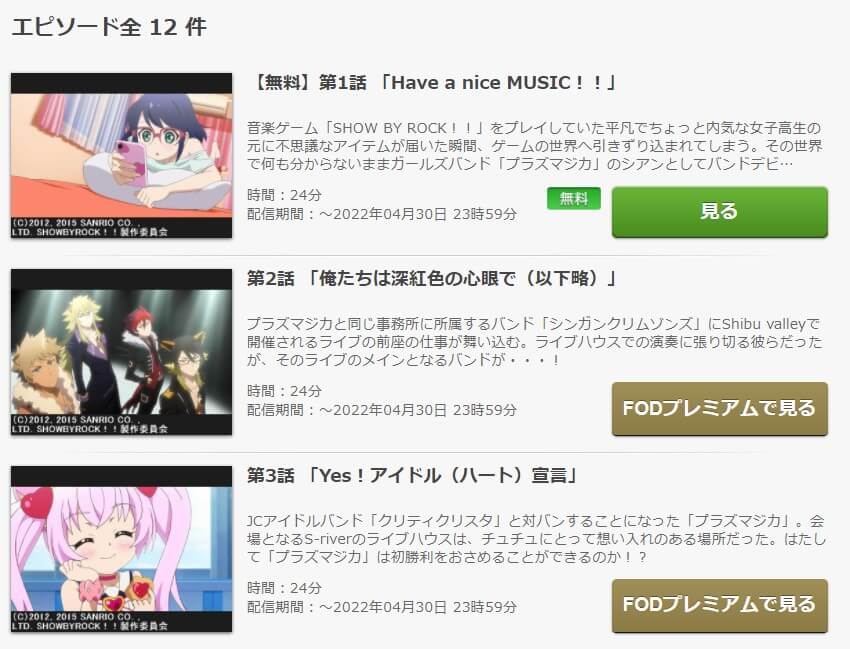 SHOW BY ROCK!!FOD