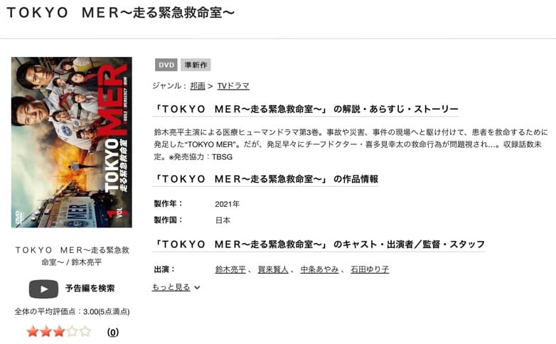 東京MER DVD