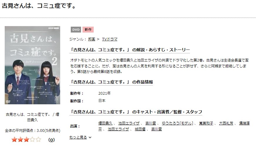 古見さんは、コミュ症です。(実写)TSUTAYA DISCAS