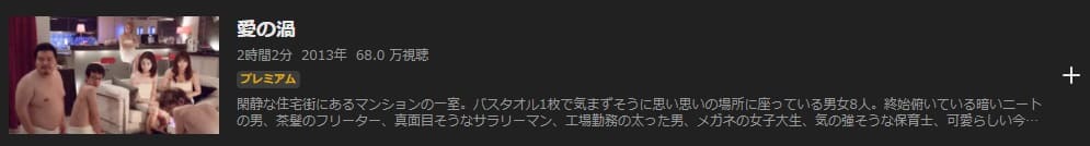愛の渦ABEMA