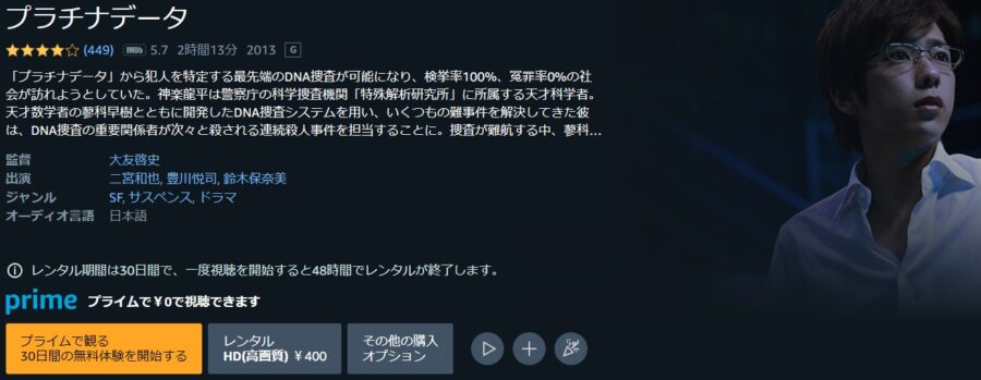 プラチナデータAmazonプライム