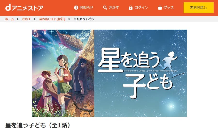 星を追う子どもdアニメ