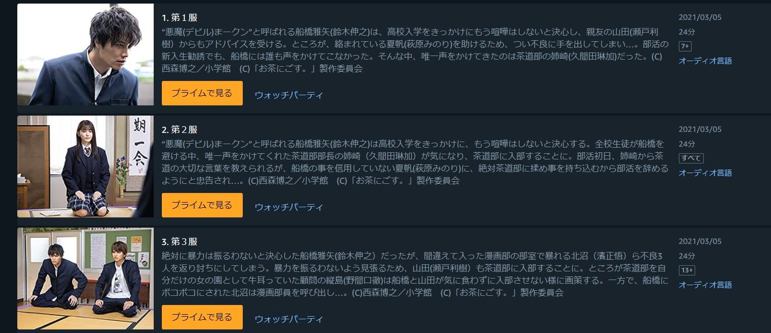 お茶にごす。