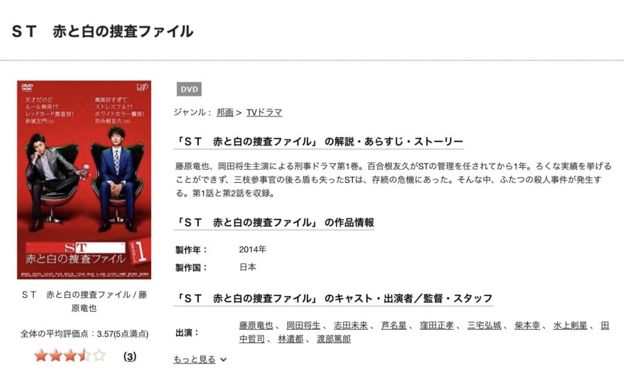 ドラマ｜St 赤と白の捜査ファイルの動画を無料で見れる配信サイトまとめ