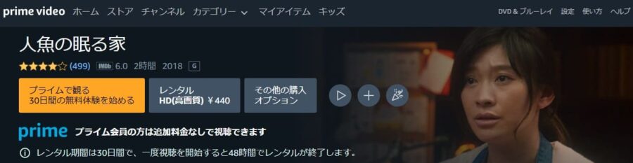 人魚の眠る家Amazon