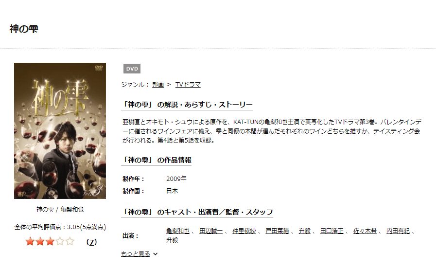 神の雫DISCAS