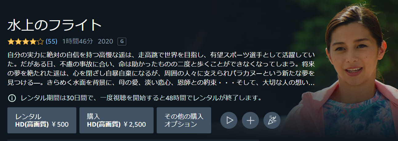 水上のフライトAmazonプライム