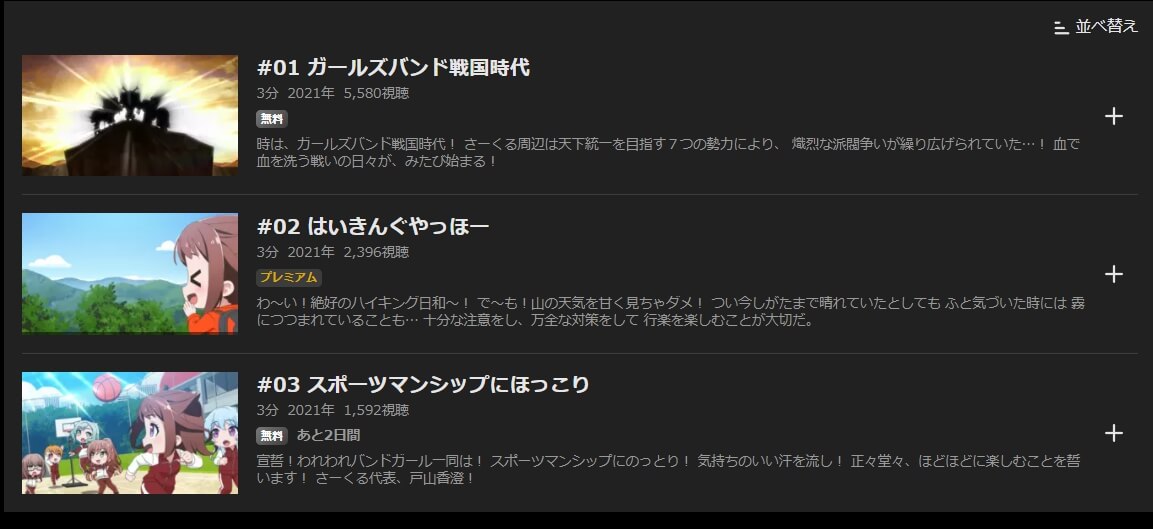 ガルパ☆ピコABEMA