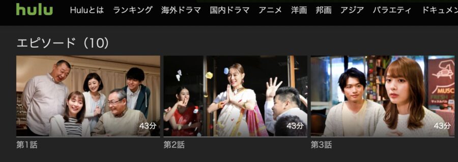 向かいのバズる家族Hulu