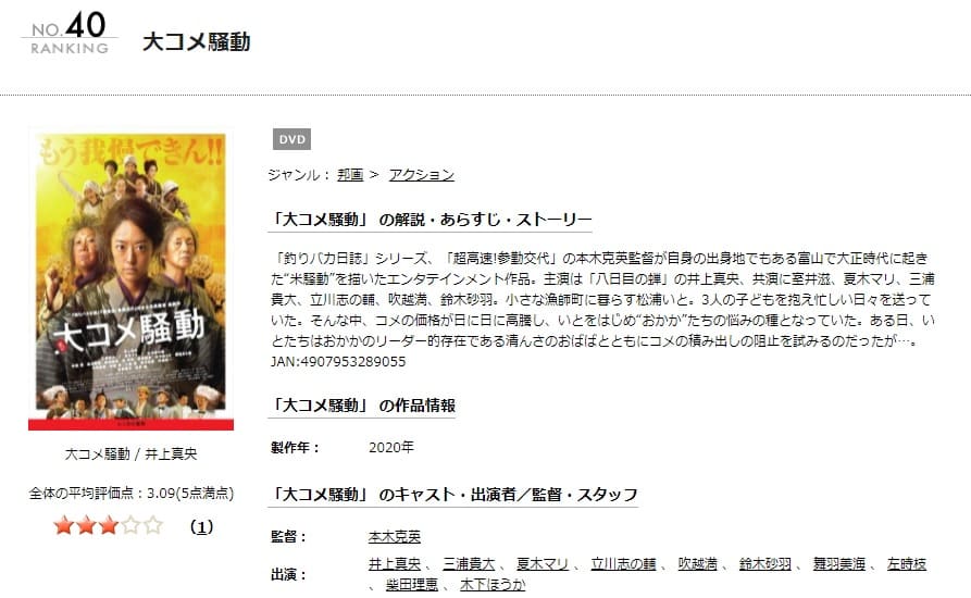 大コメ騒動TSUTAYA DISCAS