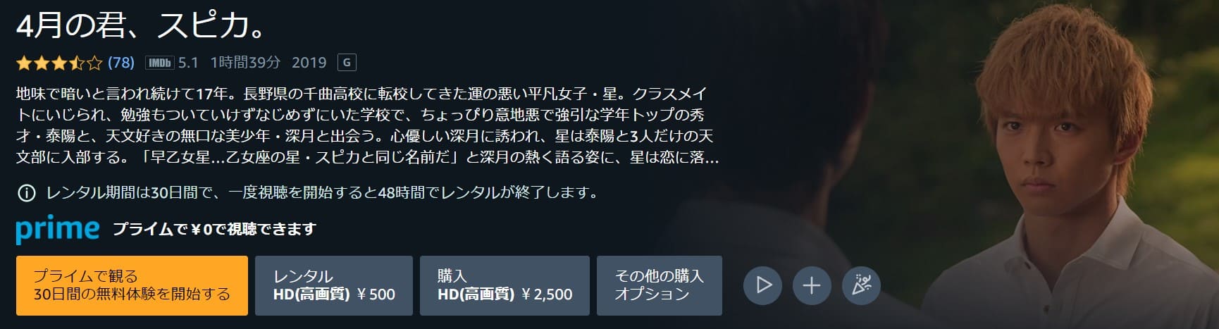 4月の君スピカAmazon無料