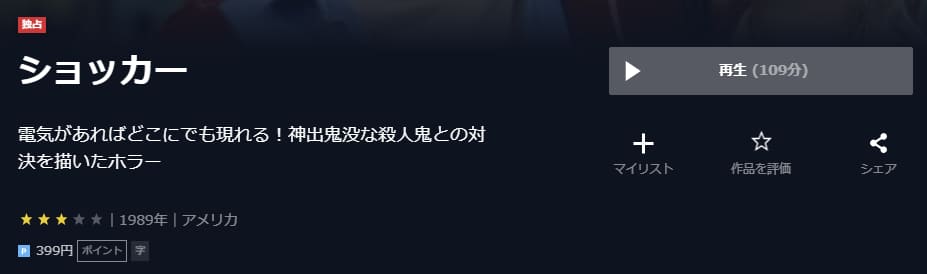 映画 ショッカーの動画をフルで無料視聴できる配信サイトまとめ