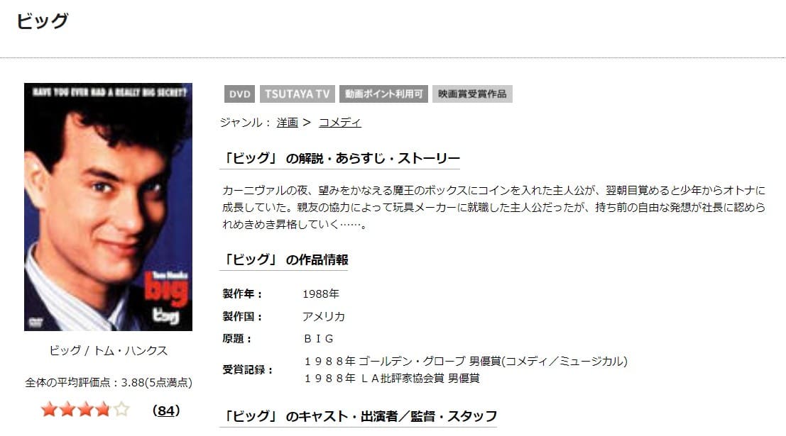ビッグTSUTAYA無料