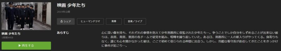少年たちHulu