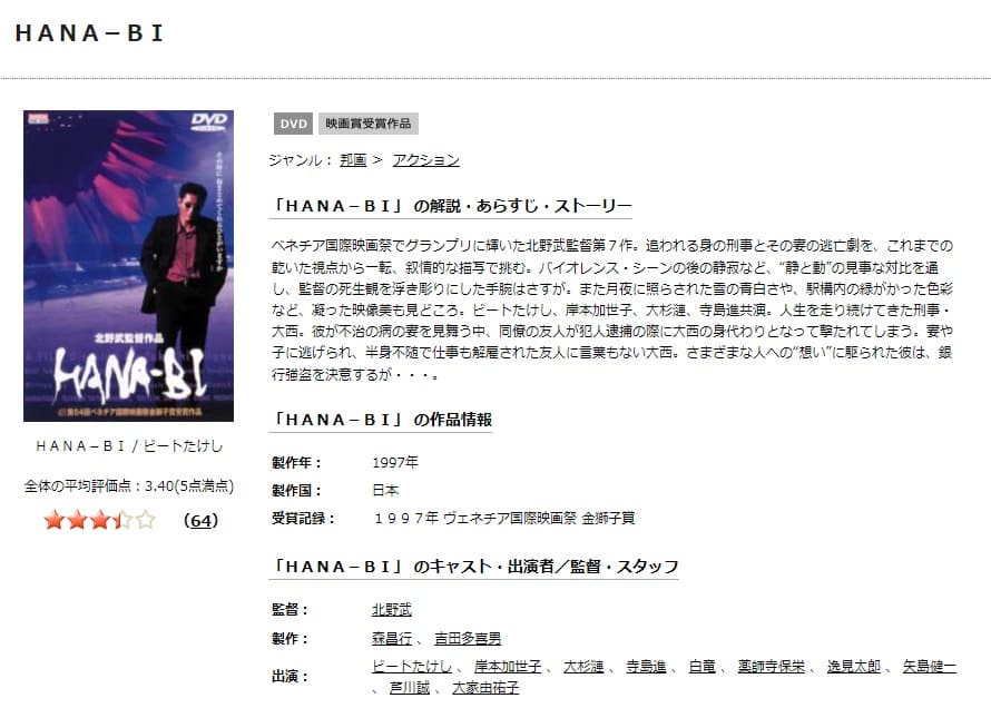 HANA−BI TSUTAYA DISCAS