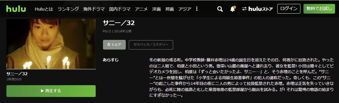 映画 サニー 32の動画をフルで無料視聴できる配信サイトまとめ