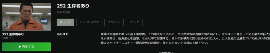 252 生存者ありHulu