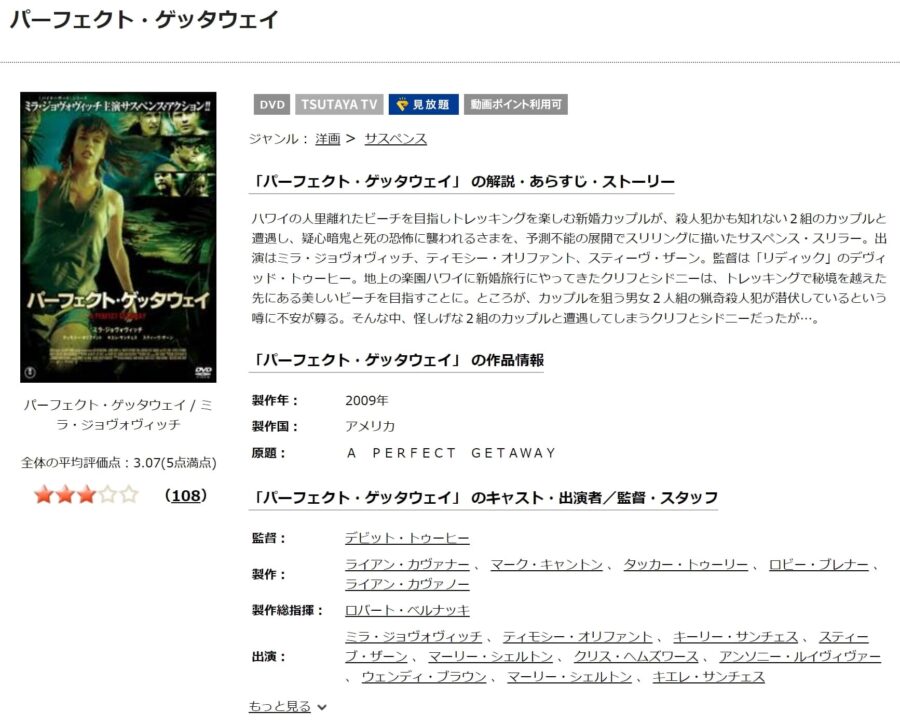 映画 パーフェクト ゲッタウェイの動画をフルで無料視聴できる配信サイトまとめ