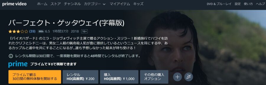 映画 パーフェクト ゲッタウェイの動画をフルで無料視聴できる配信サイトまとめ