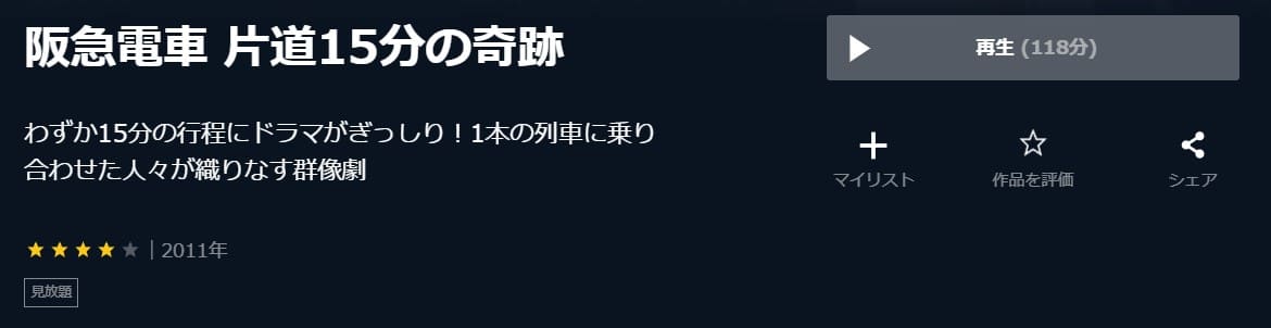 阪急電車U-NEXT無料