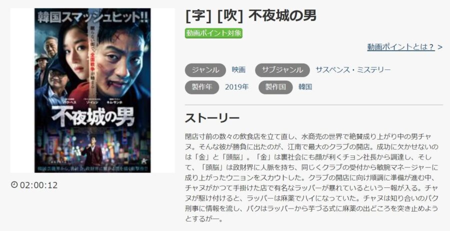 映画 不夜城の男の動画をフルで無料視聴できる配信サイトまとめ