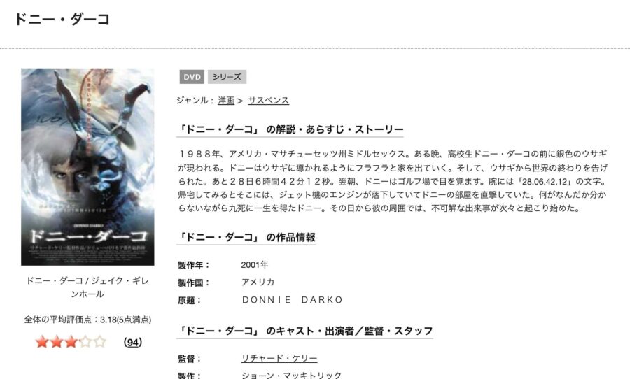 映画 ドニー ダーコの動画をフルで無料視聴できる配信サイトまとめ