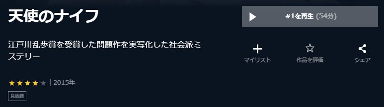 ドラマ 天使のナイフの動画をフルで無料視聴できる配信サイトまとめ