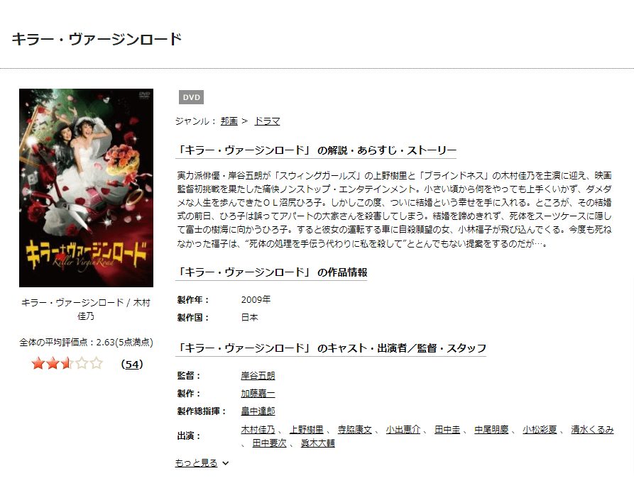 キラー・ヴァージンロードDISCAS