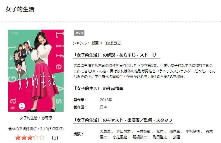 女子的生活 TSUTAYA DISCAS