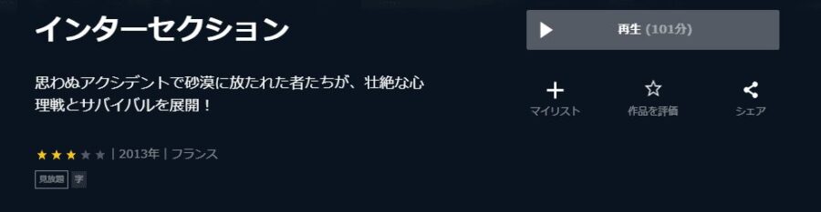 映画 インターセクションの動画をフルで無料視聴できる配信サイトまとめ