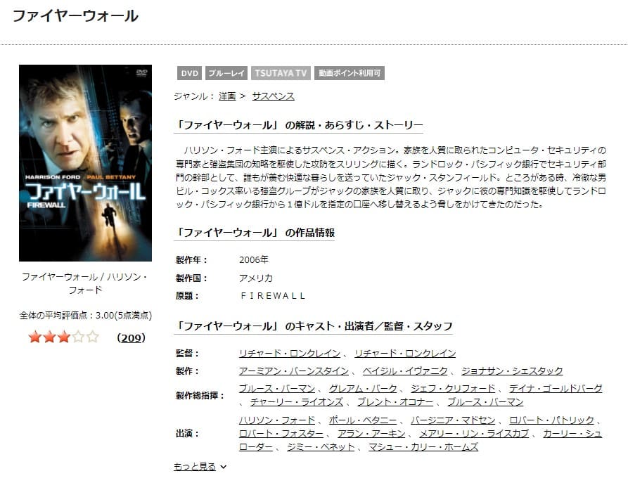 映画 ファイヤーウォールの動画をフルで無料視聴できる配信サイトまとめ