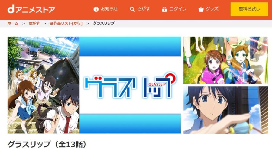 グラスリップ dアニメストア