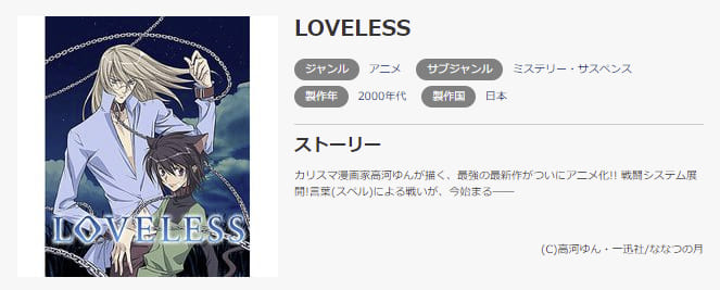 LOVELESS music.jp