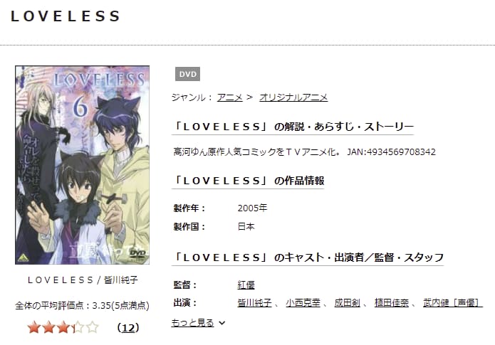 LOVELESS TSUTAYA DISCAS