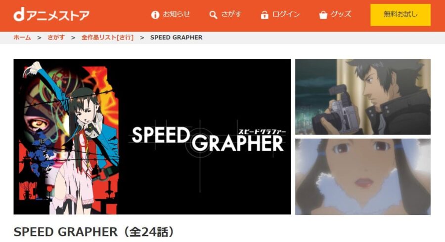 SPEED GRAPHER dアニメストア
