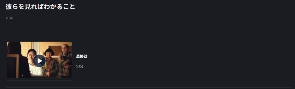 彼らを見ればわかること FOD Premium