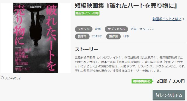 破れたハートを売り物にTSUTAYA DISCAS