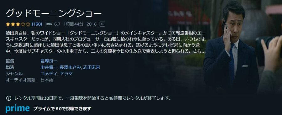 グッドモーニングショー Amazonプライム