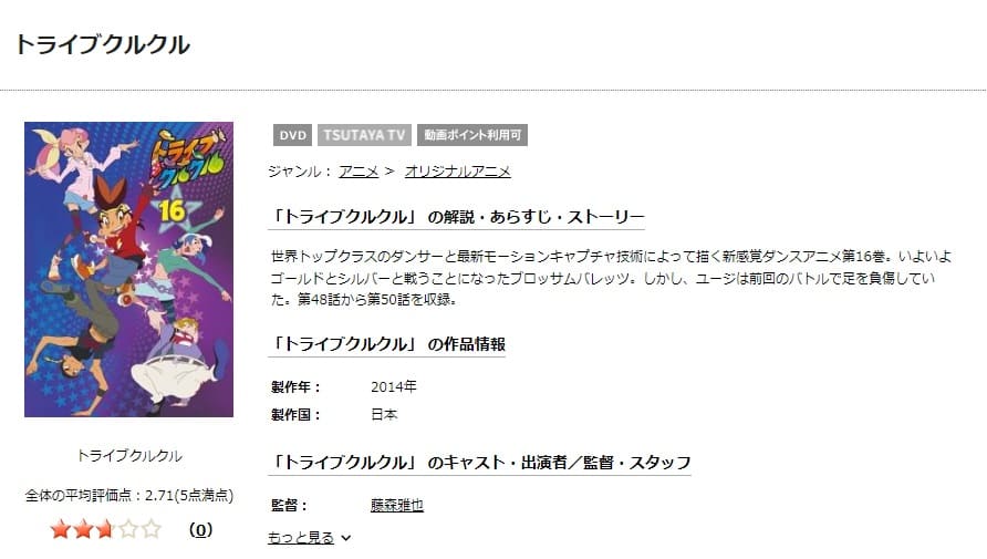 トライブクルクルTSUTAYA DISCAS