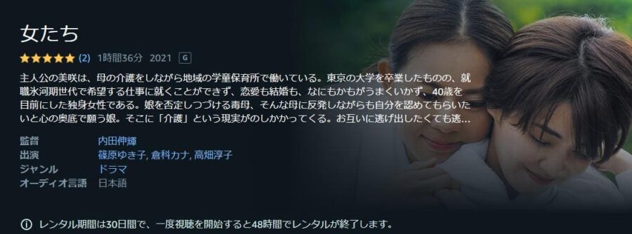 女たち Amazonプライム