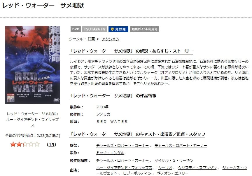 映画 レッド ウォーター サメ地獄の動画をフルで無料視聴できる配信サイトまとめ