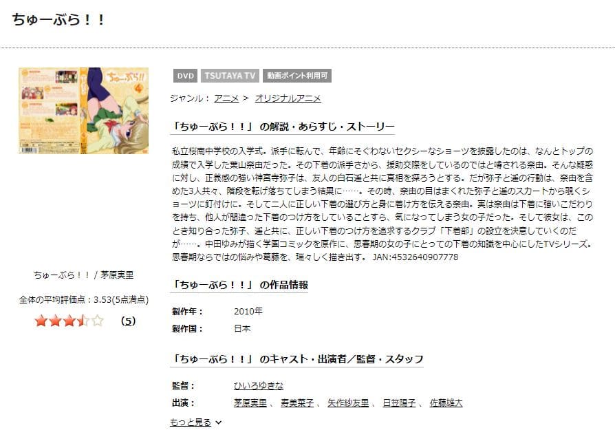 アニメ ちゅーぶら の動画を無料で見れる配信サイトまとめ