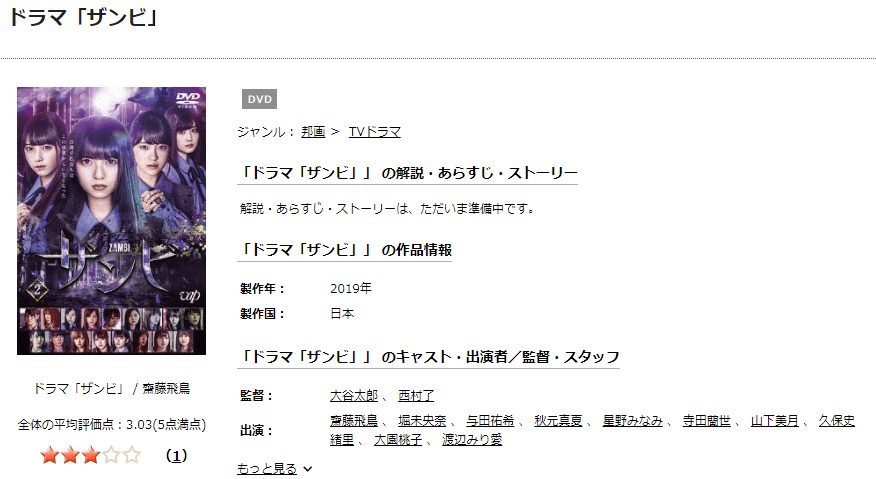 ザンビTSUTAYA DISCAS
