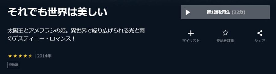それでも世界は美しい U-NEXT