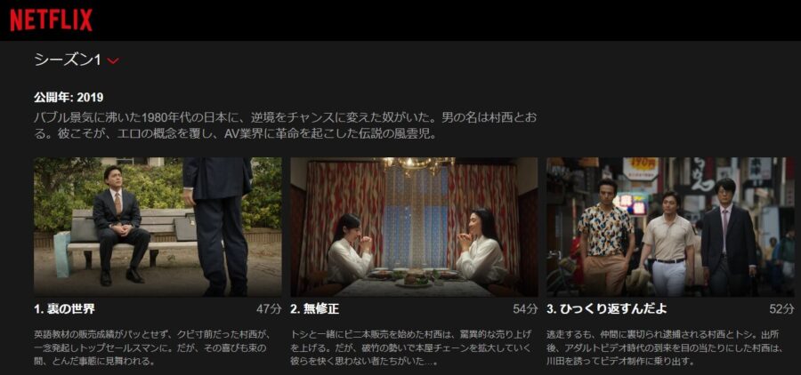 全裸監督Netflix