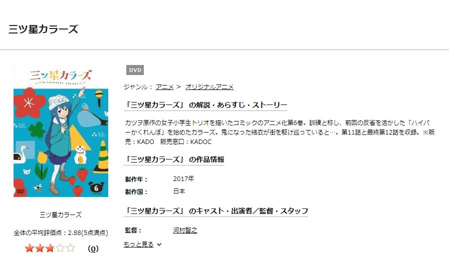 三ツ星カラーズDISCAS